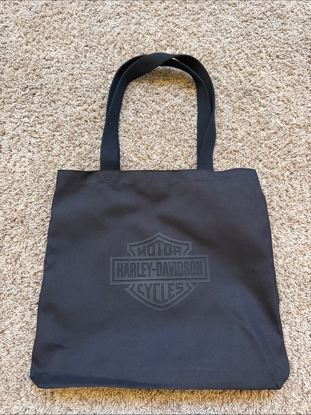 Harley-Davidson Black Canvas Logo Tote